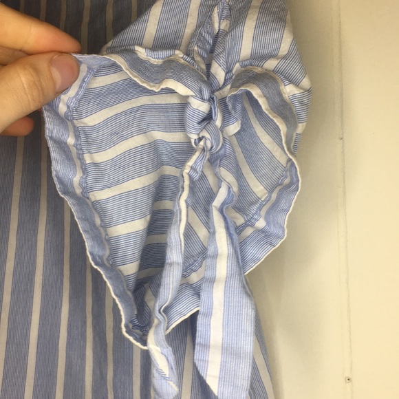 Blue Striped Button Up Top - Picture 4 of 5